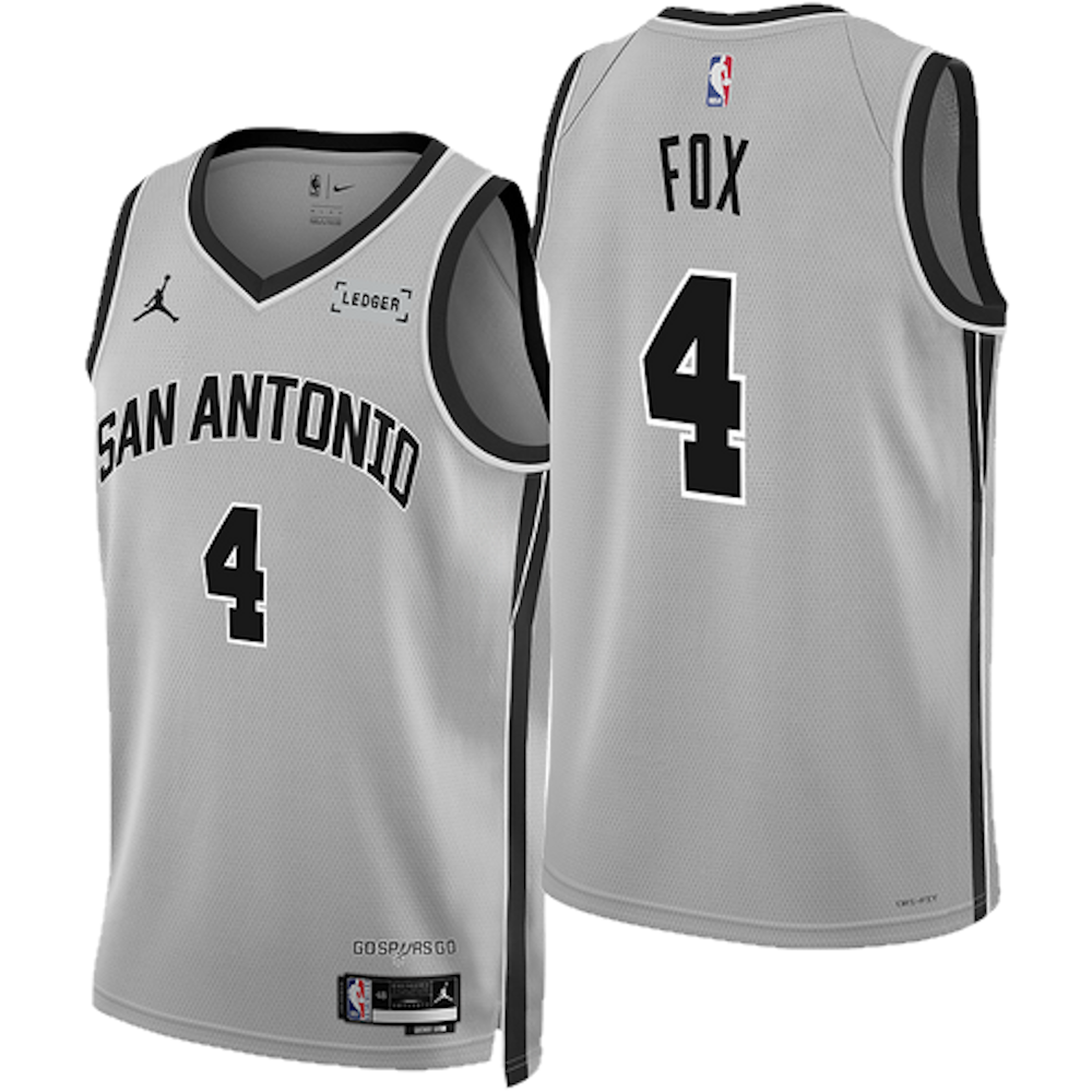De'Aaron Fox San Antonio Spurs Jersey