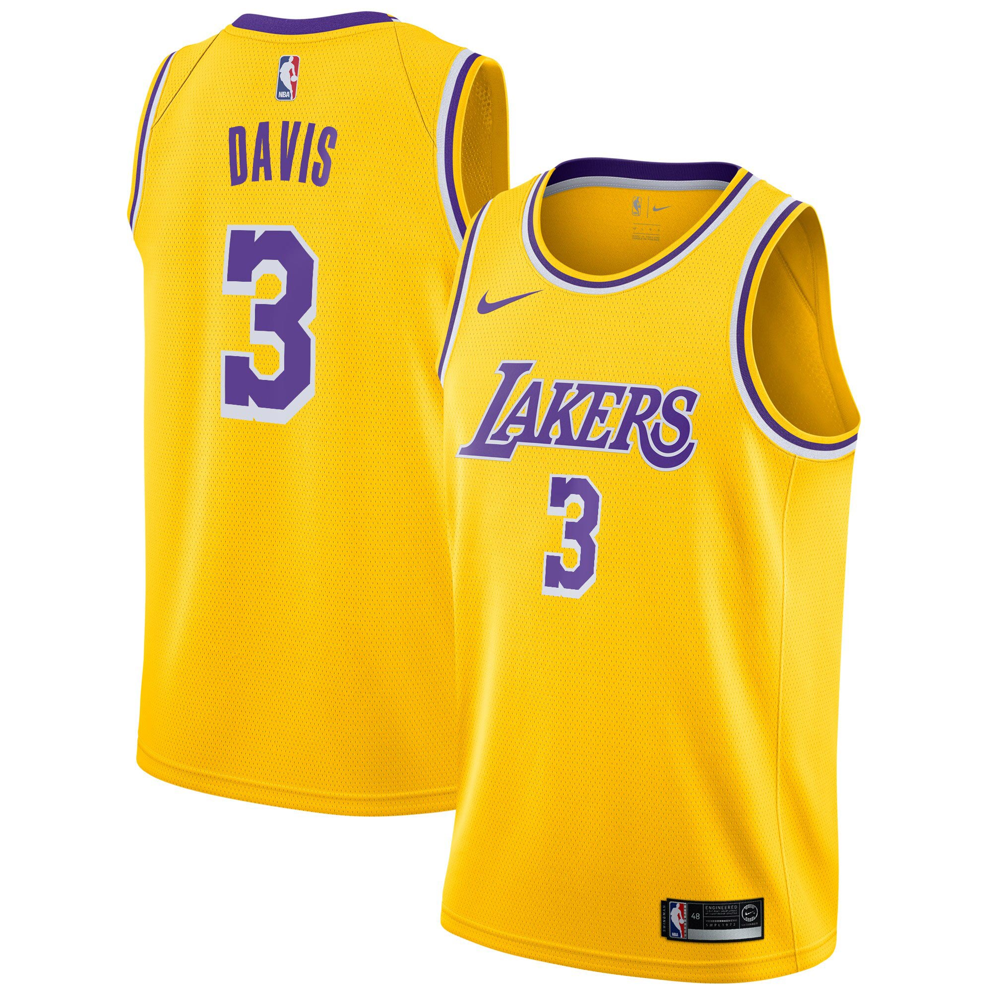 Purple anthony 2024 davis lakers jersey