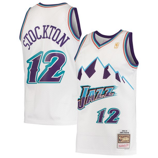 John Stockton Utah Jazz Retro Jersey