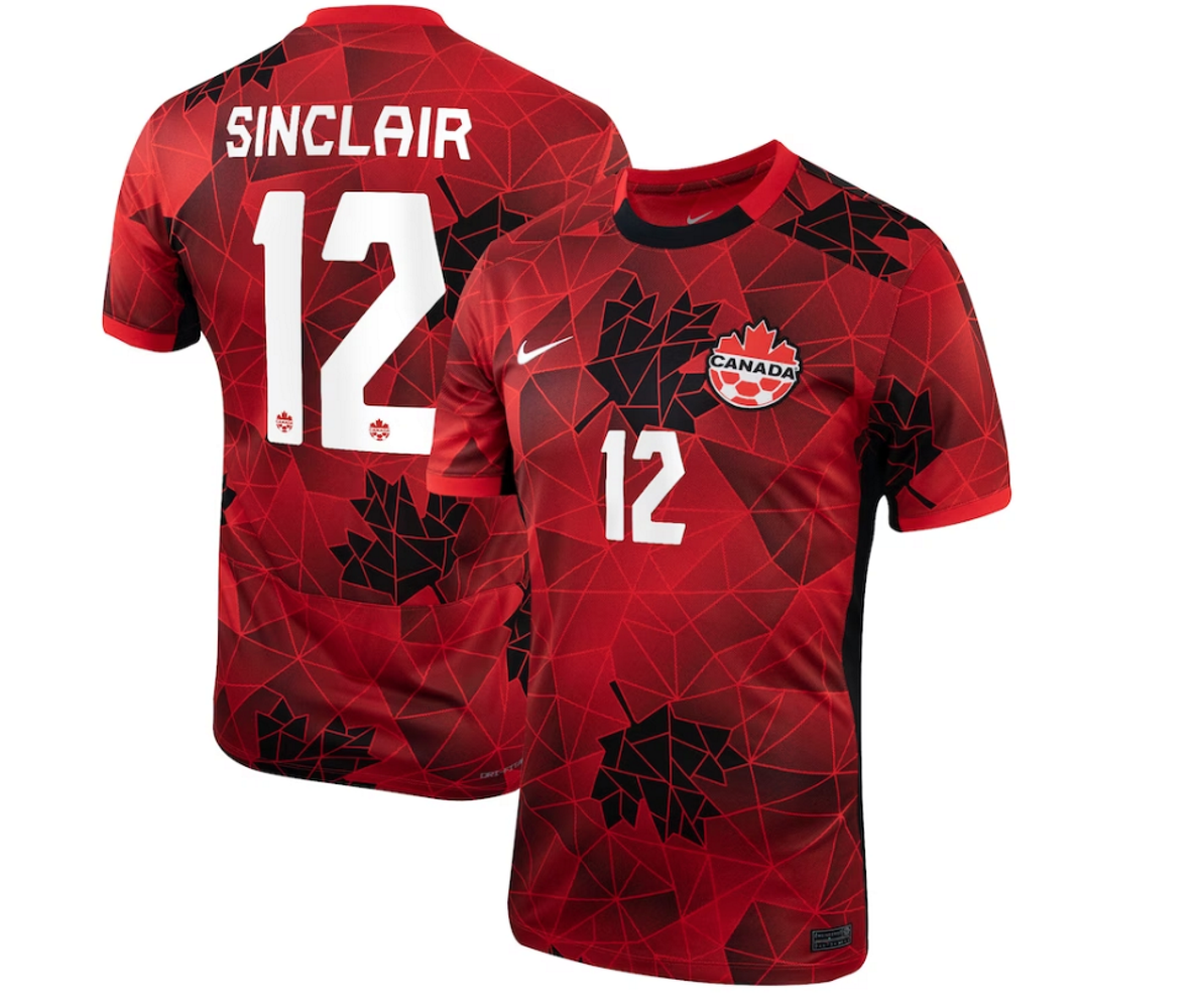 Canada women's soccer jersey sales