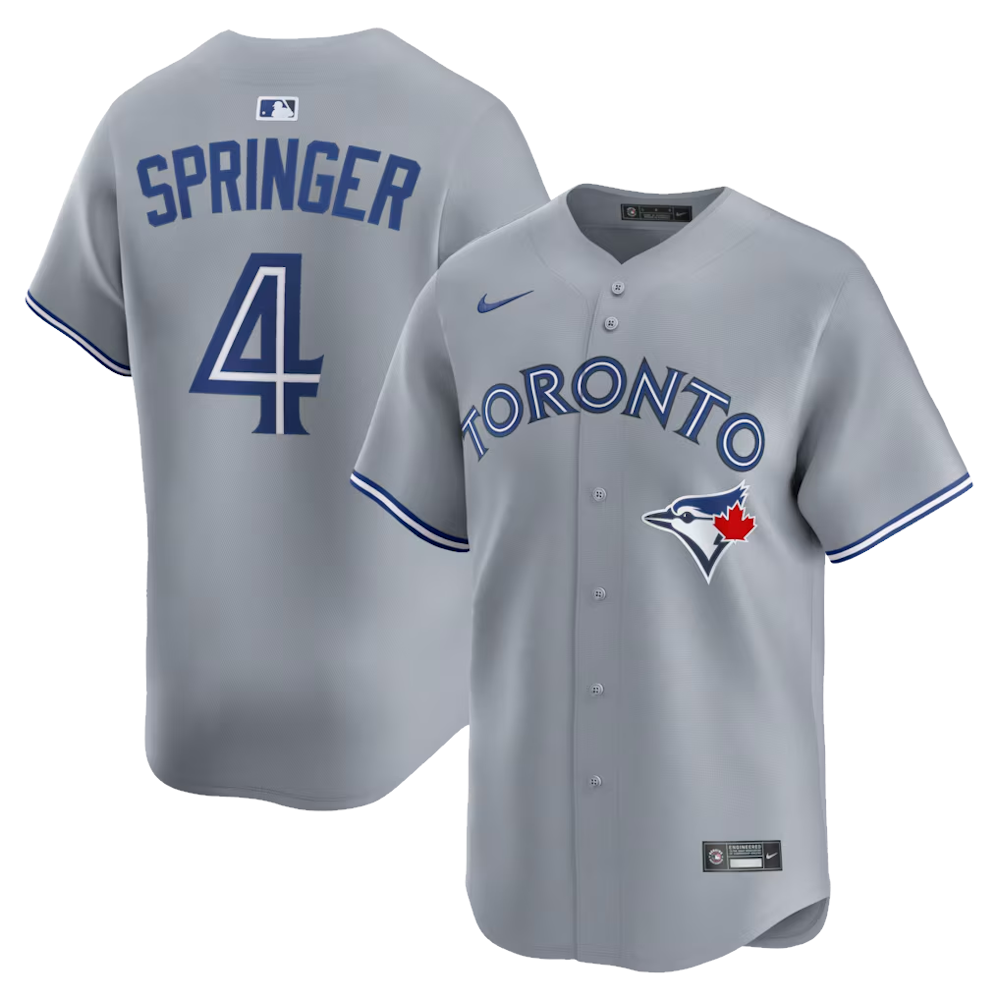 SPRINGER #4 Toronto Blue Jays Jersey (LARGE) - CLEARANCE