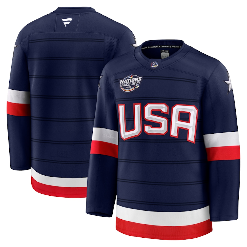 Team USA 4 Nations Face-Off Hockey Jersey