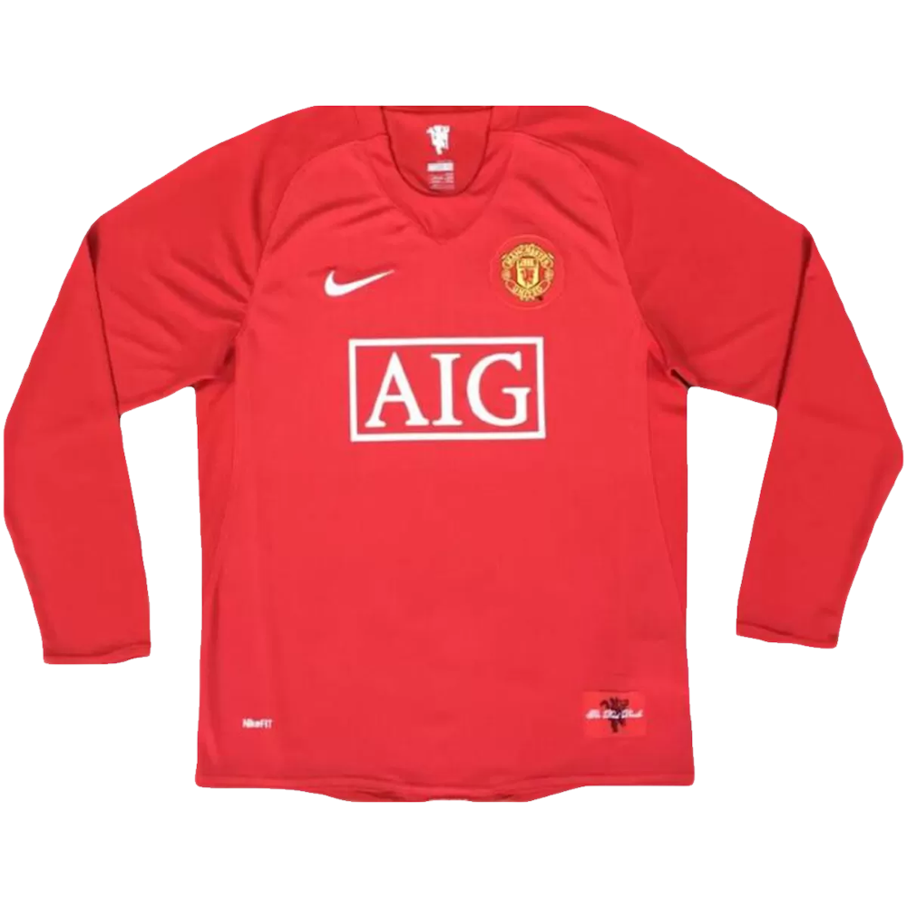 Manchester United 2007/08 Long-Sleeve Retro Jersey