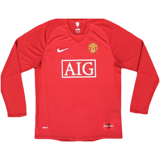 Manchester United 2007/08 Long-Sleeve Retro Jersey