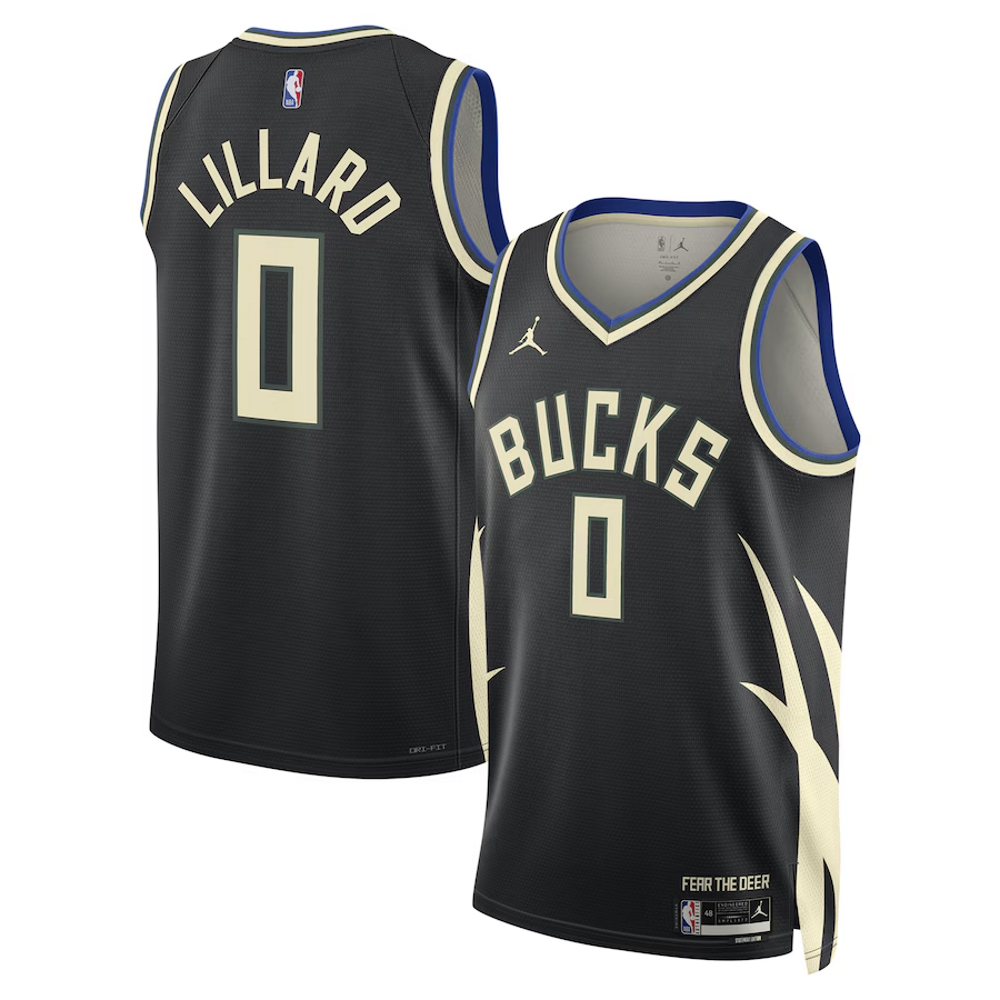 Damian Lillard Milwaukee Bucks Jersey