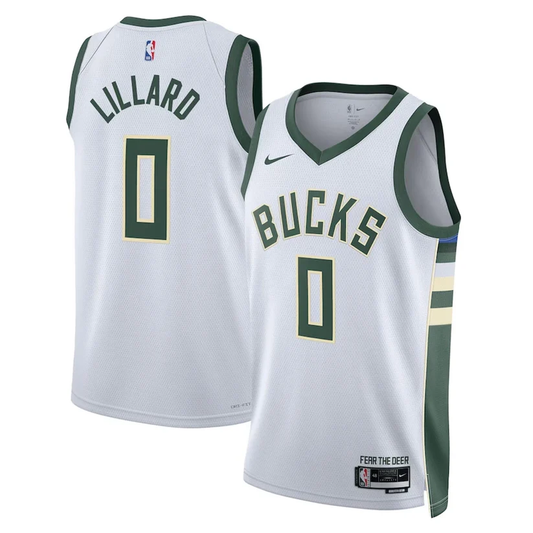 Damian Lillard Milwaukee Bucks Jersey