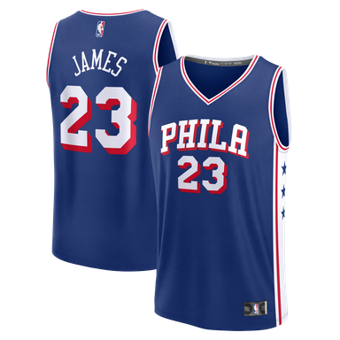Men's Fanatics LeBron James Royal Philadelphia 76ers Fast Break Jersey - Icon Edition