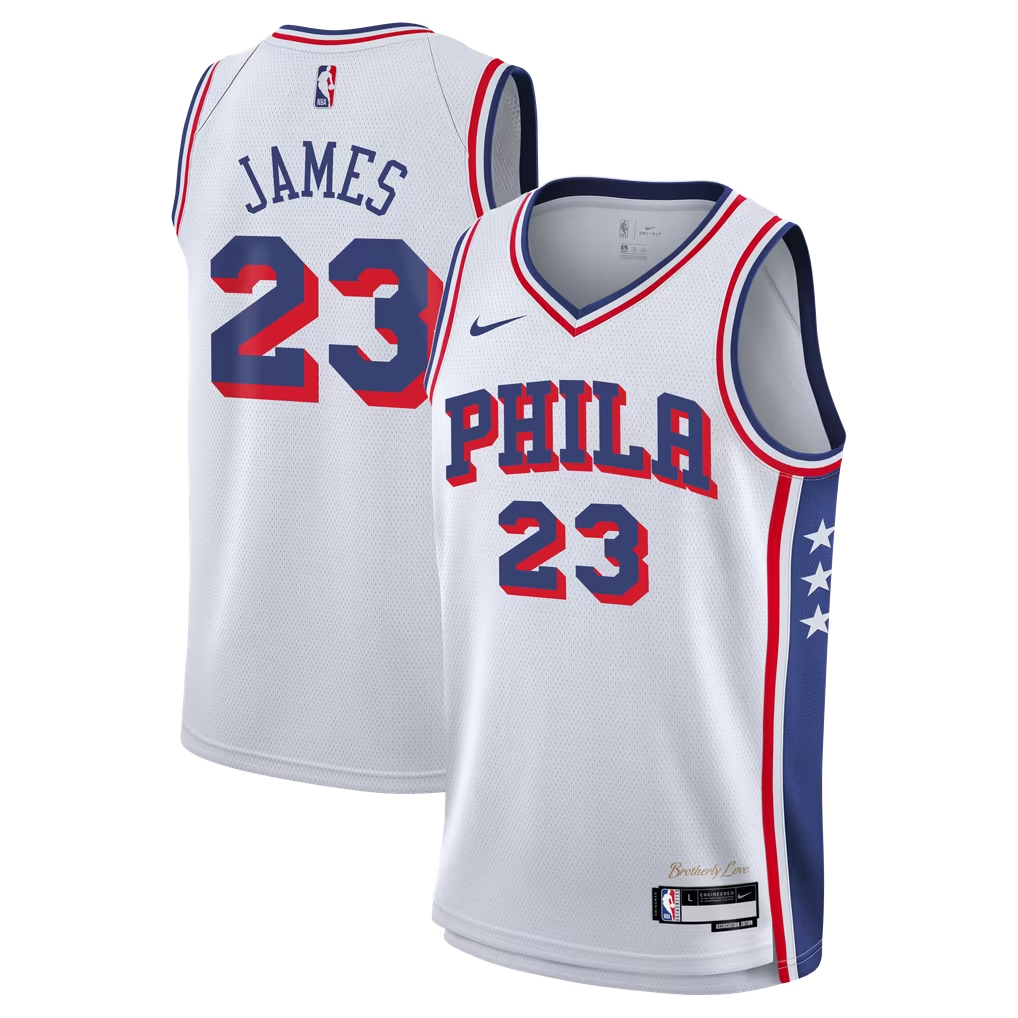 Men's Fanatics LeBron James Royal Philadelphia 76ers Fast Break Jersey - Icon Edition