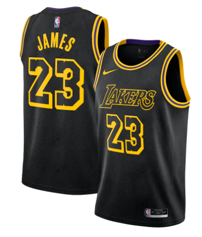 Los Angeles Lakers Black City Edition Jersey - LeBron James